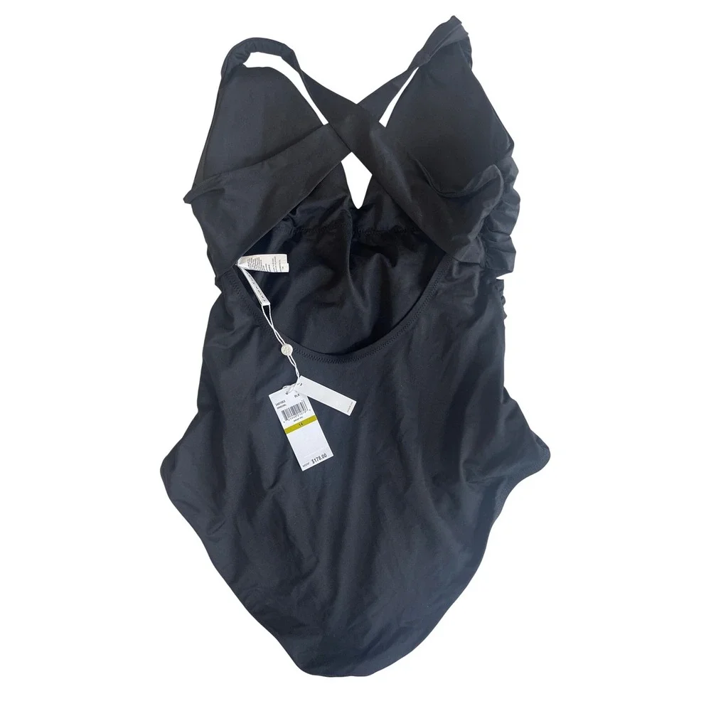 Trina Turk‎ Monaco Wrap One-Piece Swimsuit Women's Size 14